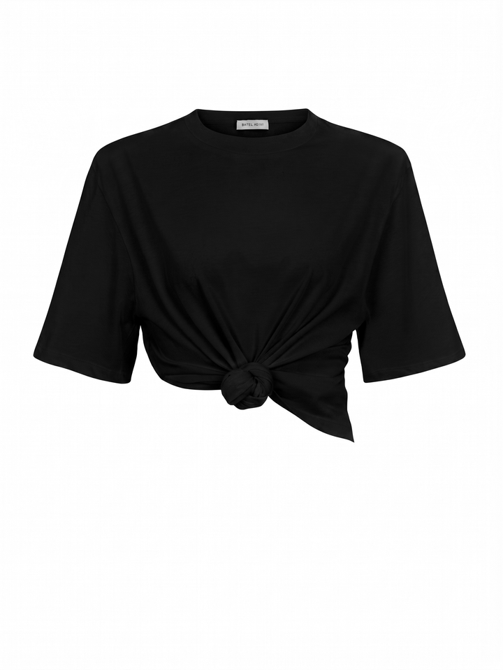 Multiway Tie T-Shirt -Black