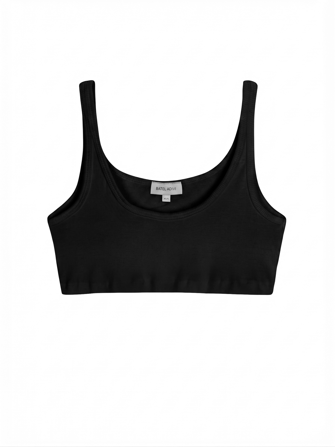 Rib Crop Top – Black