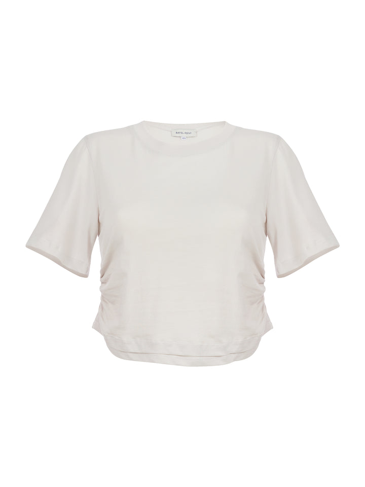 Waist Ruched T-Shirt-ice