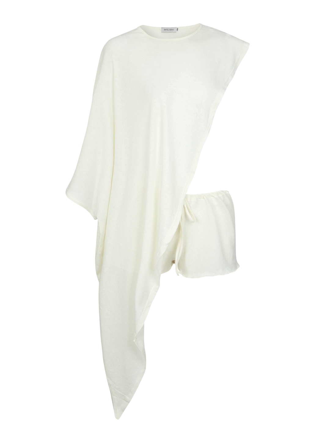 Open Side Top & Shorts Set-White