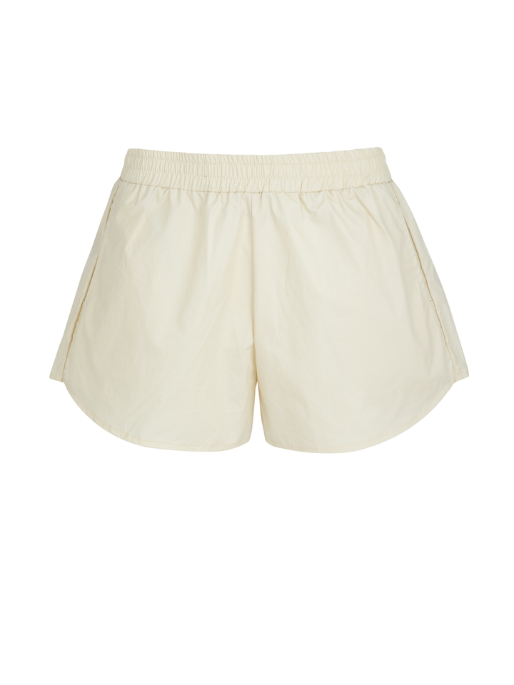 Nylon Shorts-Cream